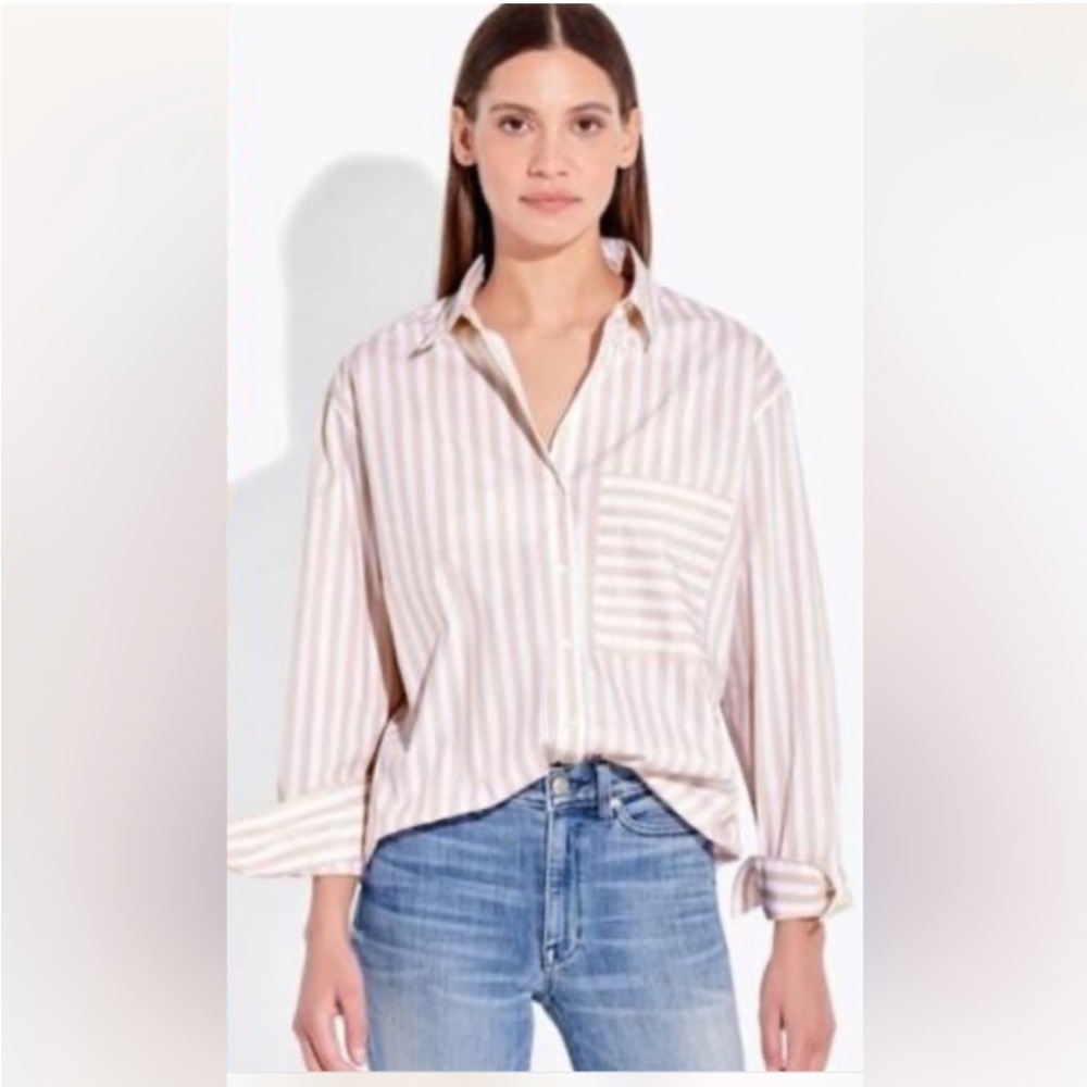 AYR - The Deep End - Cotton Long Sleeve Button Up - Size M